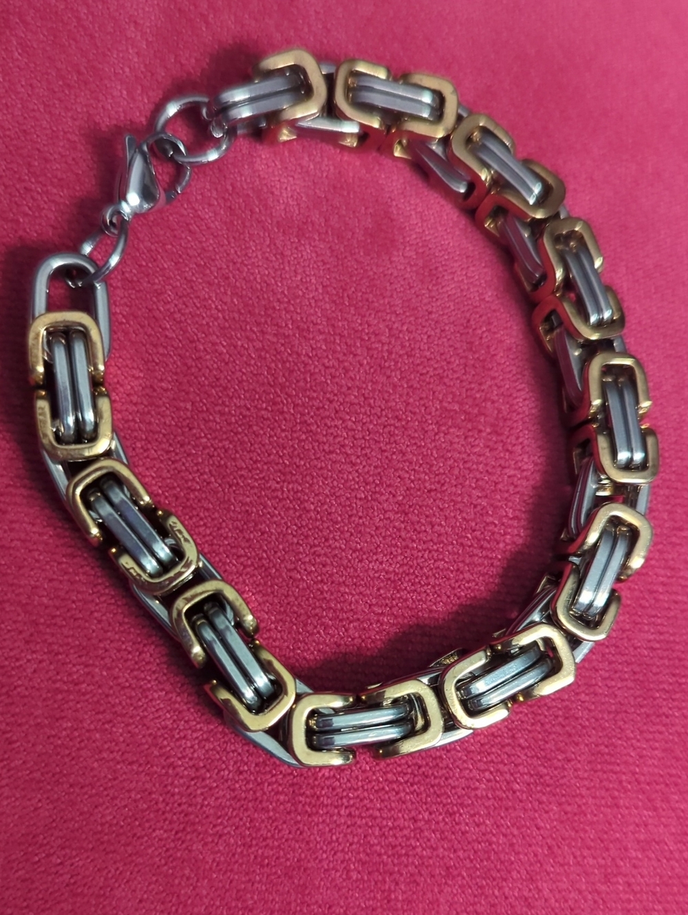 Two-Tone Chain Link Bracelet - Gold & Silver